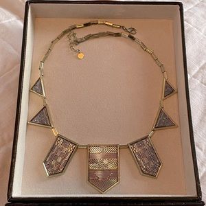 Geometric Station Necklace - Mixed Metals - House of Harlow